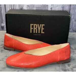 Frye Women’s Claire Flat Shoes,Red Size 9M